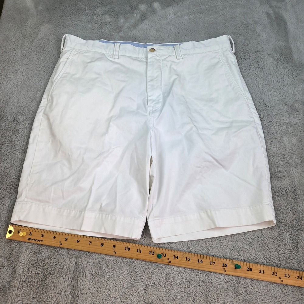 Polo Ralph Lauren Chino Shorts Mens Sz 38 Stretch Classic Fit Cotton Twill White